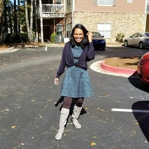 Forever 21 metallic cocktail dress